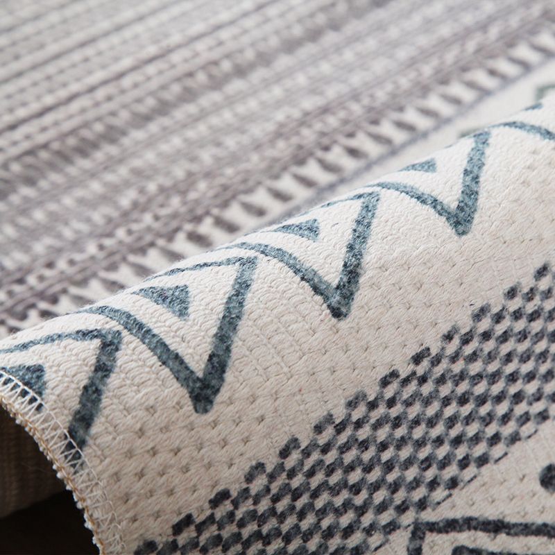 Stijlvolle boho chic tapijt multicolor geometrisch vloerkleed machine wassen tassel-getrimde tapijt voor huis
