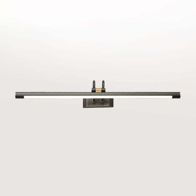 Messing Straight Mirror Light Modern Style Single Light Wall Lampe für Schlafzimmer