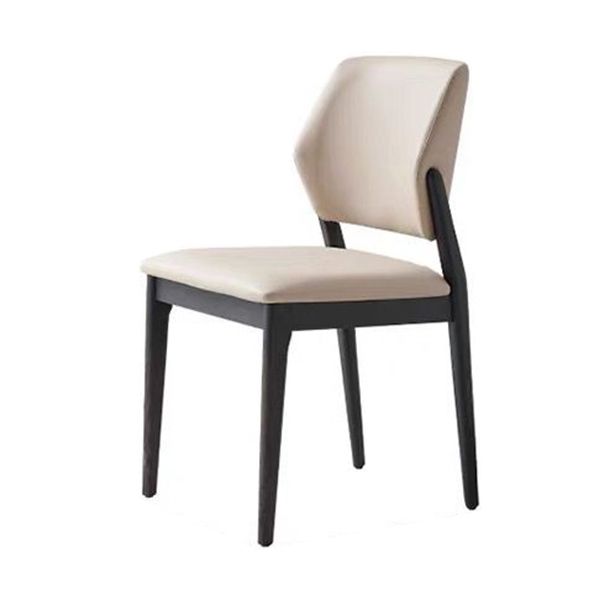 Contemporary Side Dining Chairs Open Back Dining Room Chair for Home