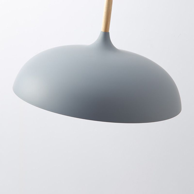 Bowl Shape Contemporary Macron One Head Metal Hanging Lamp Kit for Bedroom Dinning Room