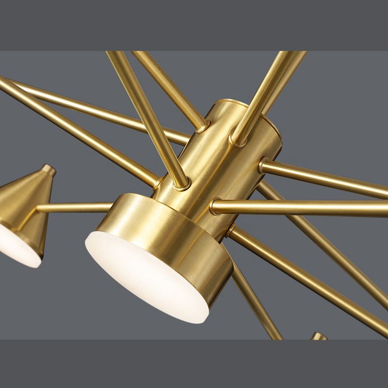 Brass Chandelier Lighting Postmodern Pendant Lamp for Living Room Dinning Room