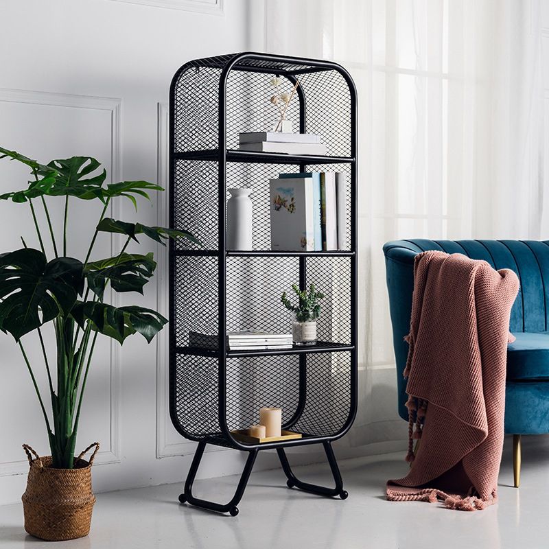 Shelves Included Bookcase Vertical Metal Bookshelf Closed Back