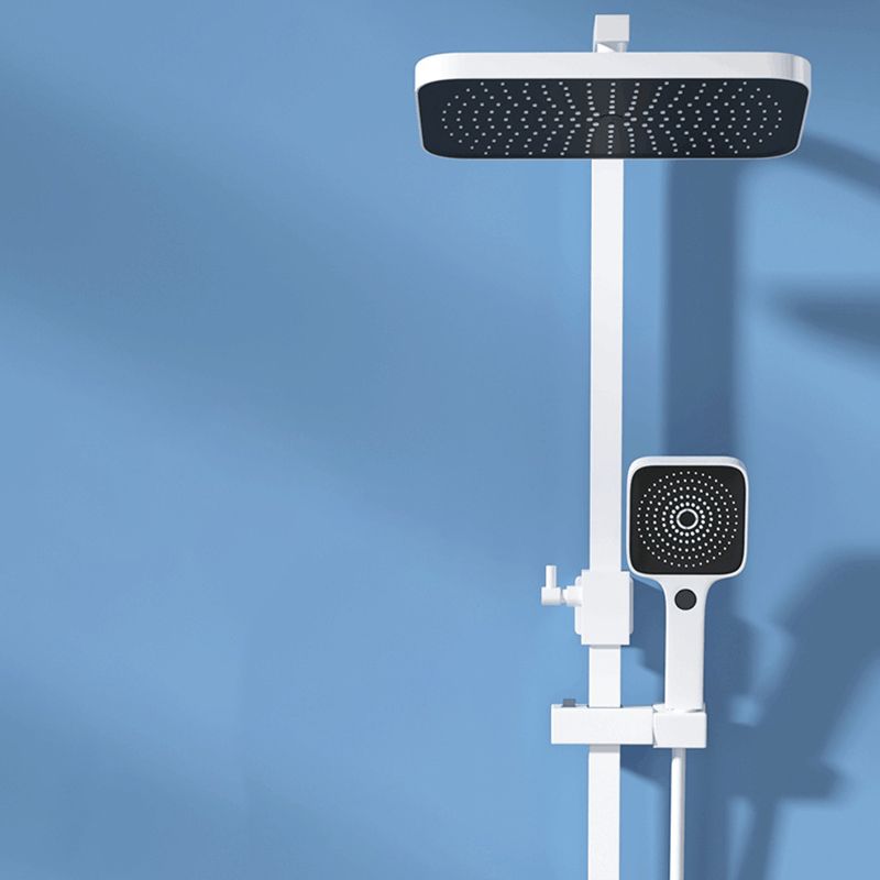 Modern Shower System Wall Mounted Rectangle Shower System with Hand Shower