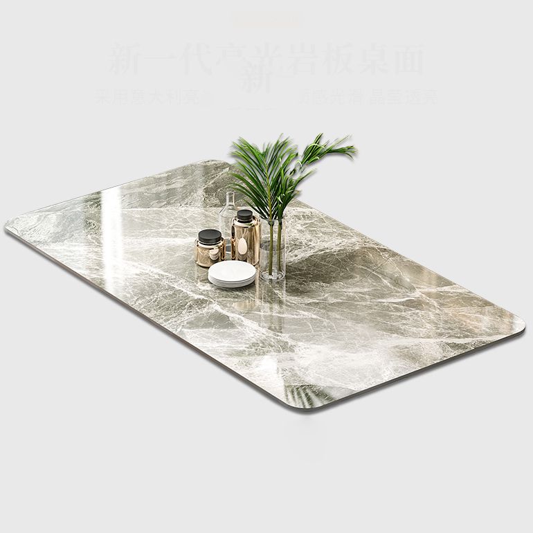 1/2/5/7 Pieces Dining Room Set Nordic Sintered Stone Dining Table Armless Chairs