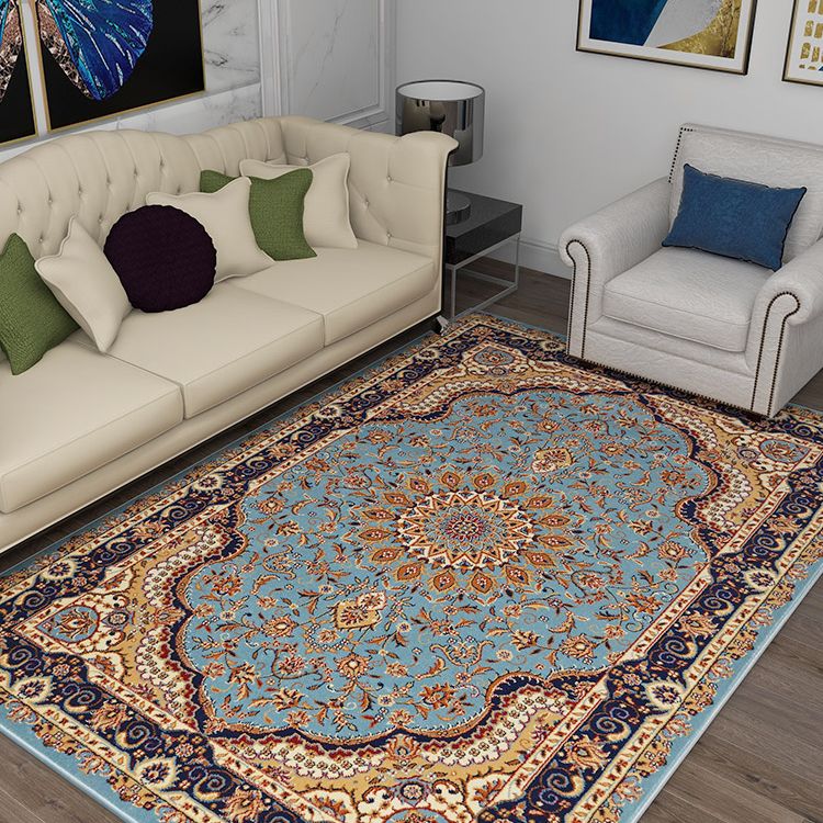 Tapis anticolaire multicoloe Polyester Fleur Fleur Rapis intérieur Tapis de support antidérapant pour le salon