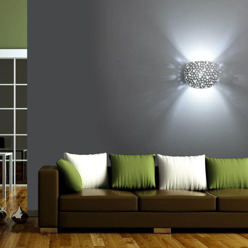 Modern Style Geometric Wall Lighting Fixtures Metal 1 Lights Wall Washer Sconce