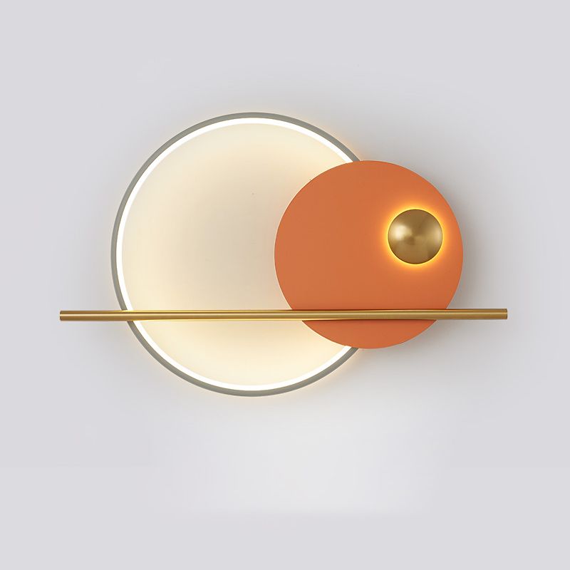 Geometrische Wandmontageleuchte moderne 1-Licht-Wandlampe mit Acrylschatten