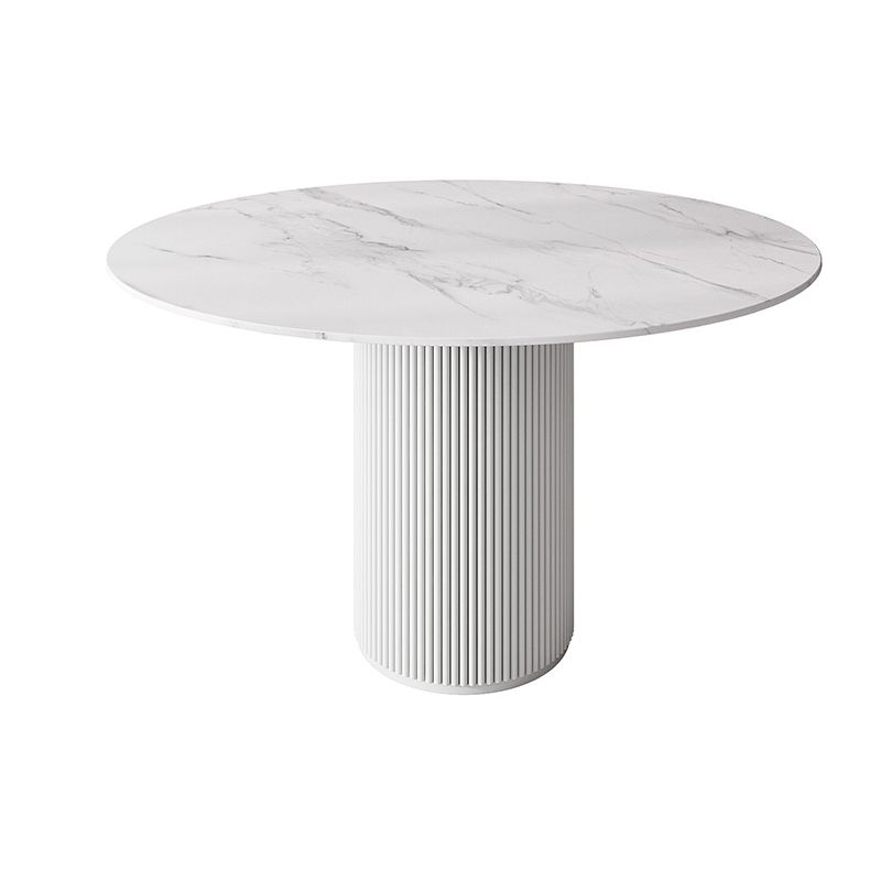Modern 1/5 Pieces Dining Set Round Stone Dining Table for Dining Room
