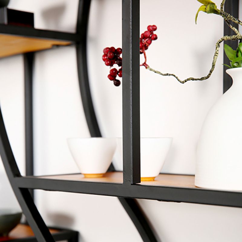 Modern Iron Floating Bookshelf Living Room 7.87" W Book Shelf