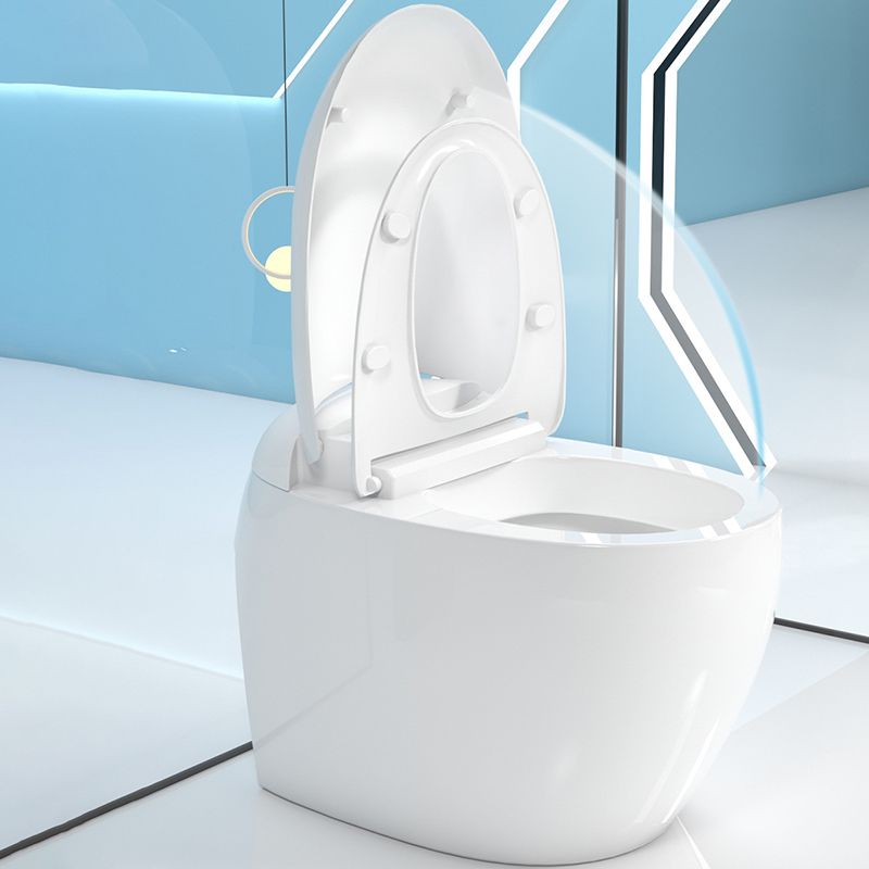 Modern Polished Finish Ceramic Toilet Indoor All-In-One Toilet Bowl