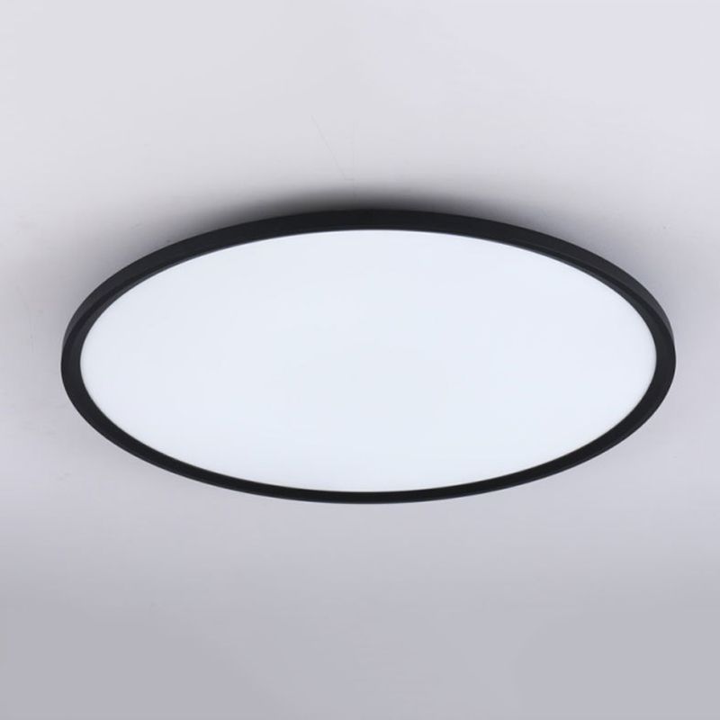 1-Licht-Unterputzleuchte aus Aluminium im modernen Stil, runde, bündige Deckenleuchten