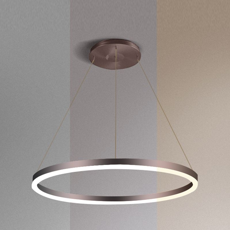 Forme de roue Métal Pendre Luminure de style moderne 1 Light Hanging Lightture