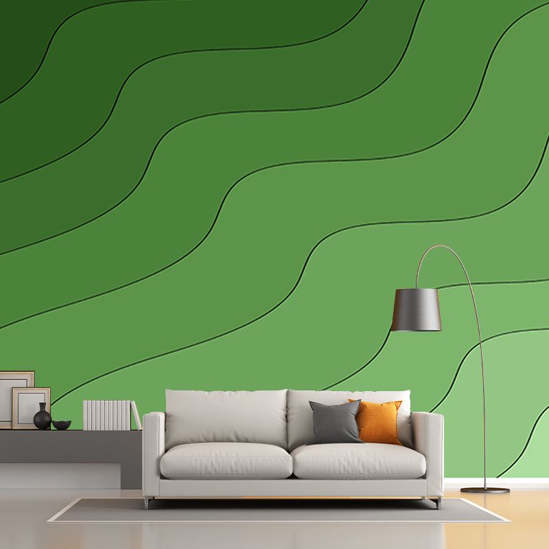 Abstract Lines Wallpaper Mural Decal Customized Modern Wall Covering for Bedroom