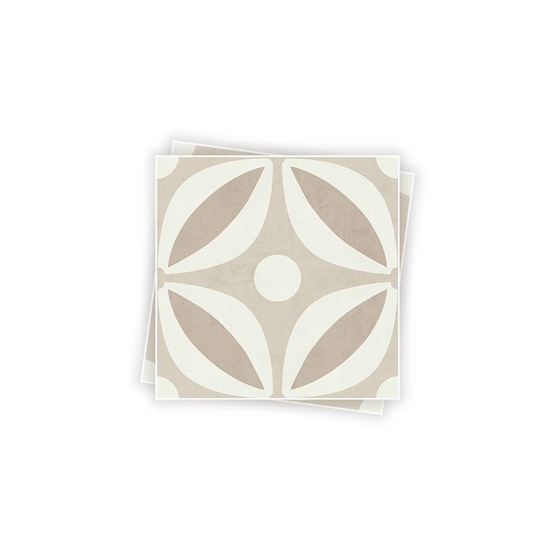 Square Stain Resistant Peel & Stick Tile with Pattern Single Tile for Backsplash Wall