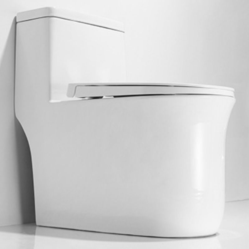 Modern One Piece Flush Toilet Floor Mounted White Toilet Bowl for Bathroom