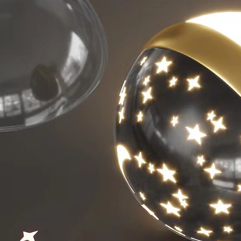 Nordic Linear Chandelier Metal 3 Lights Chandelier Pendant for Living Room