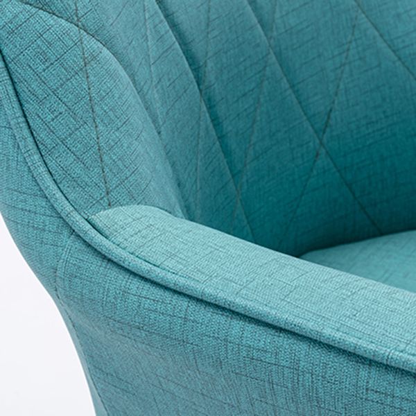 Fauteuil de salle à manger rembourré Fauteuil à dossier solide avec pieds en bois (Ensemble de 2)