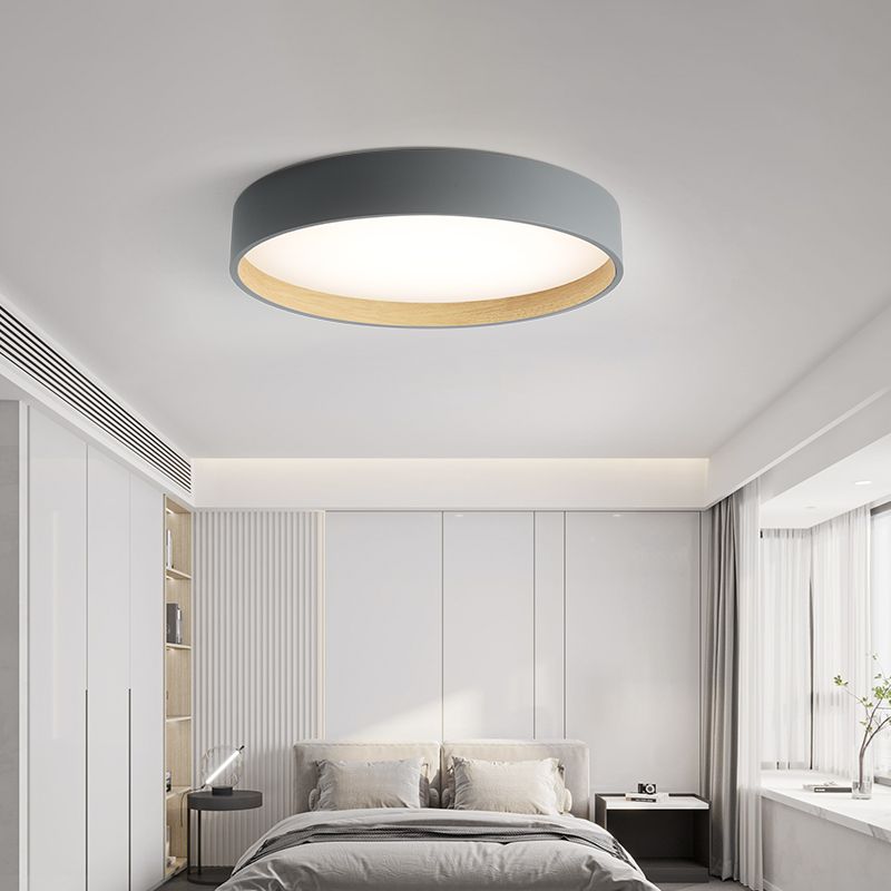 Plafonnier LED en fer forgé dans un style créatif moderne, plafonnier circulaire en acrylique