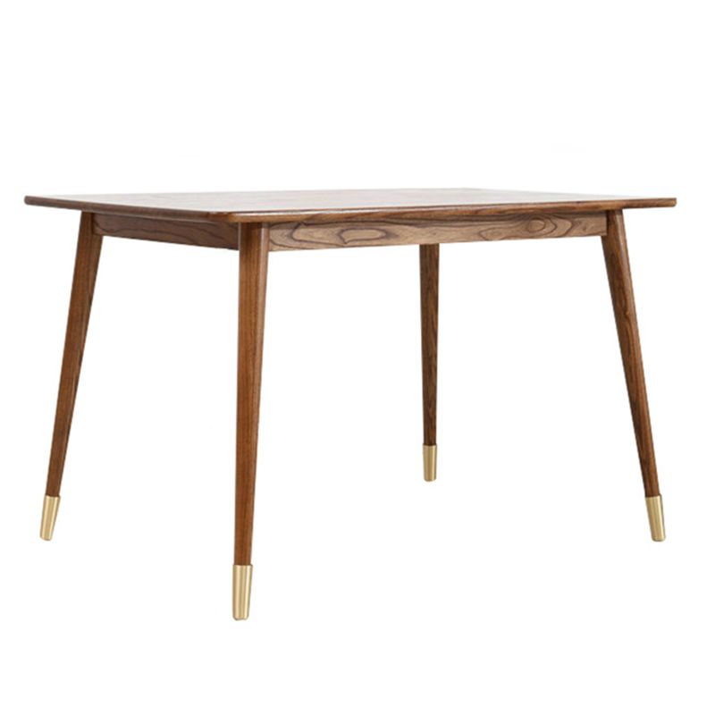 Mesa de comedor rectangular contemporánea Mesa de madera sólida de sándalo rojo con 4 patas