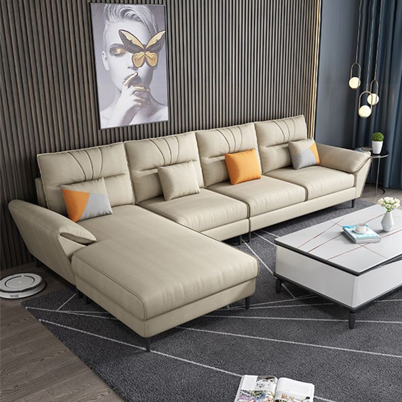 Contemporary Stationary Fabric Living Room Pillow Top Arm Cushions Seating