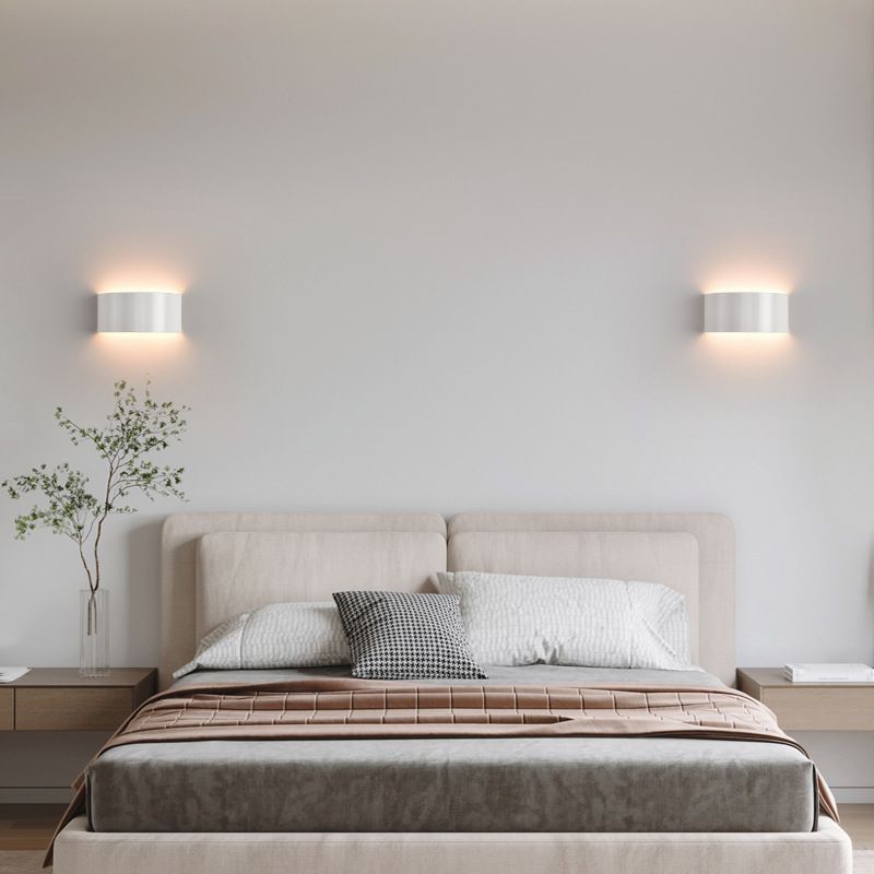 1-Light Geometric Sconce Modern Metal Sconce Light for Living Room