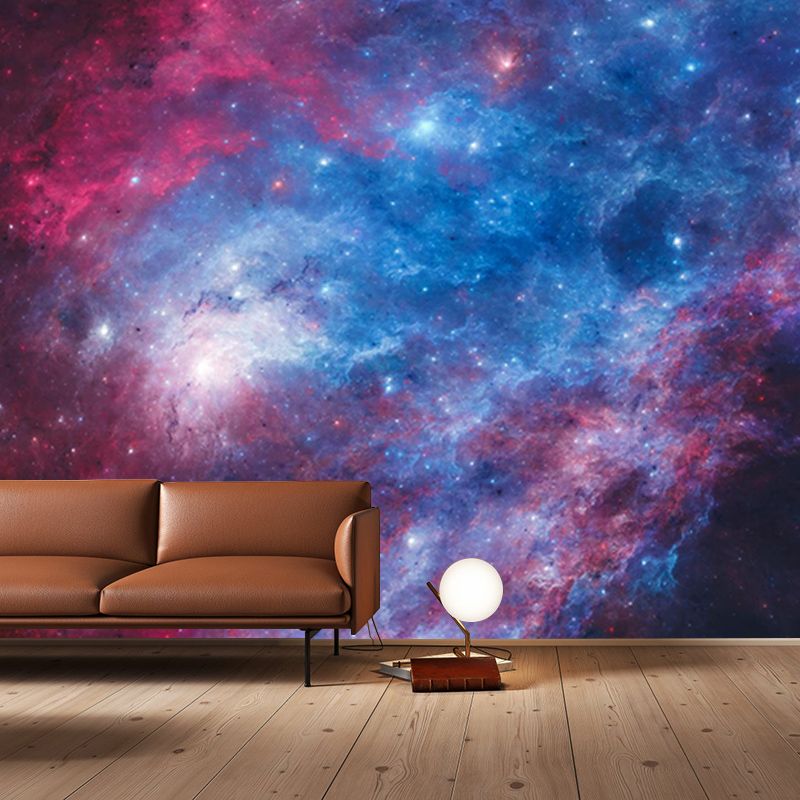 Starry Sky Mural Modern Smooth Wall Art in Dark Color for Children Bedroom