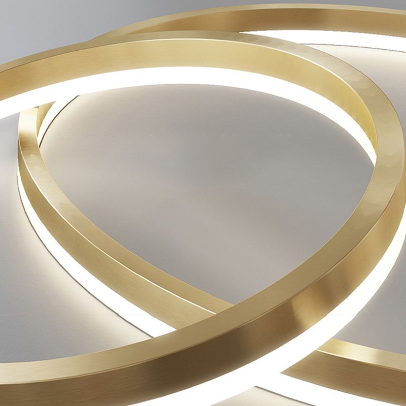 Multi-tier kroonluchter lamp Moderne ring kroonluchter verlichtingsarmaturen met witte acrylschaduw