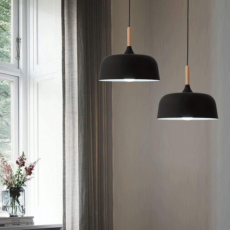 Pumpkin Pendant Light Aymator Macaron Style Snack Bar Dining Room Hanging Light