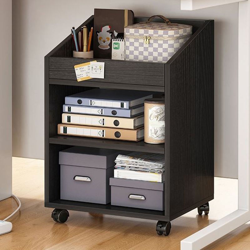 Modern Style Bookshelf Home Holzregalbuchhandel mit Zaubererrädern