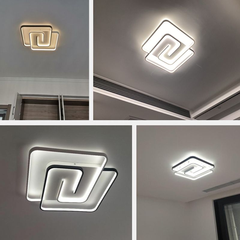 Moderne Semi Flush Mount Light Armatuur Acryl Flush Light Fixtures