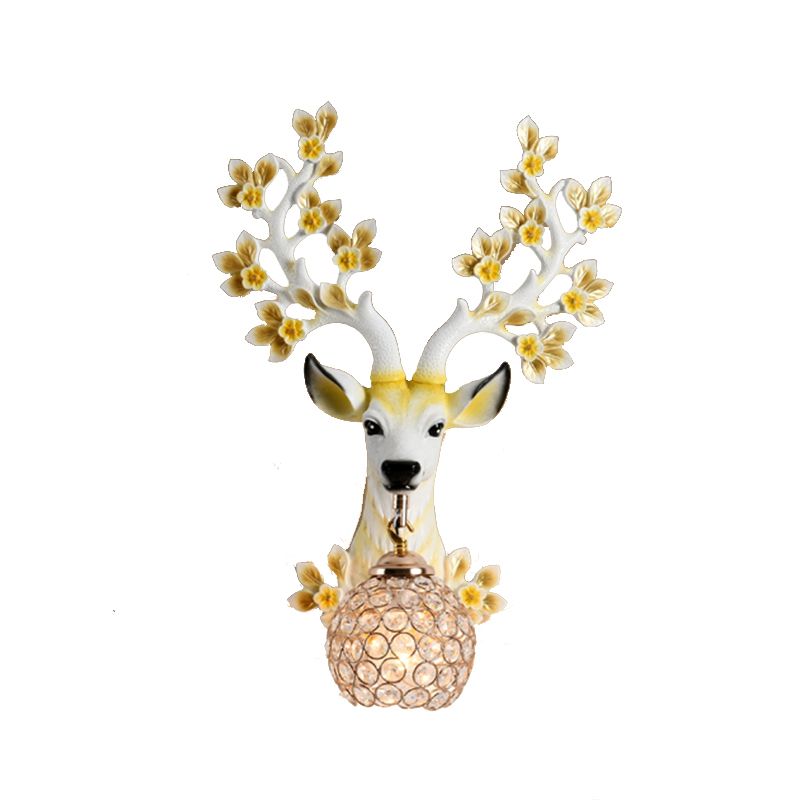 Modern Style Globe Sconce Light Fixtures Metal 1 Light Wall Mounted Lighting