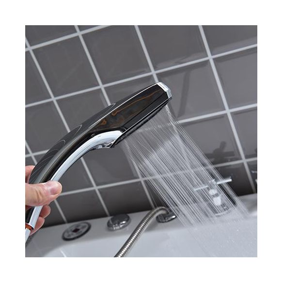 Modern Corner Acrylic Bathtub Back to Wall Bathtub with Drain and Massage Device