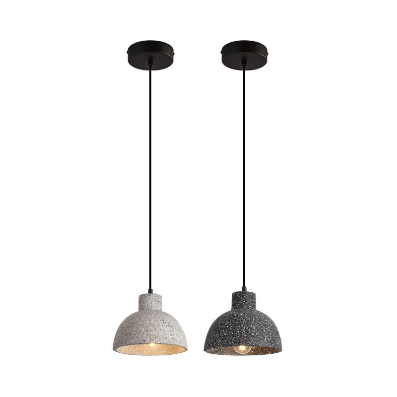 Nordic Style Cement Ceiling Lamp Modern Simple Geometry Led Pendant Light for Living Room