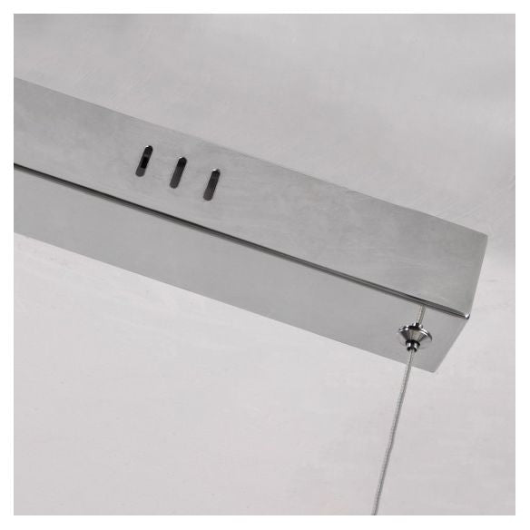 Modern Linear Island Lighting Acrylic 1-Light Island Light Fixture in White