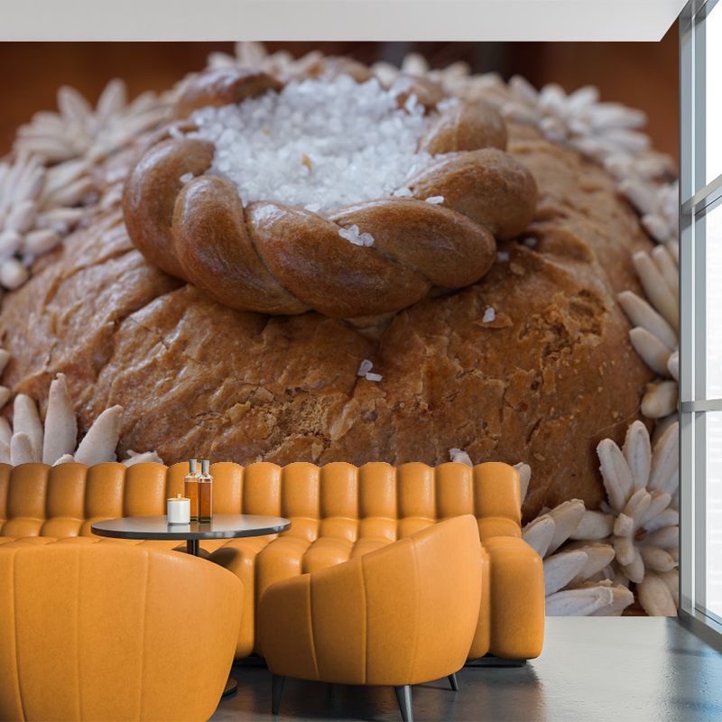 Modernist Style Sweet Dessert Wall Mural for Commerce Shop, Water Resistant