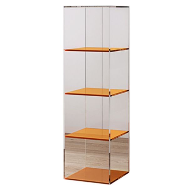 Closed Back Storage Bookshelf Scandinavian Standard Acrylic Bookcase