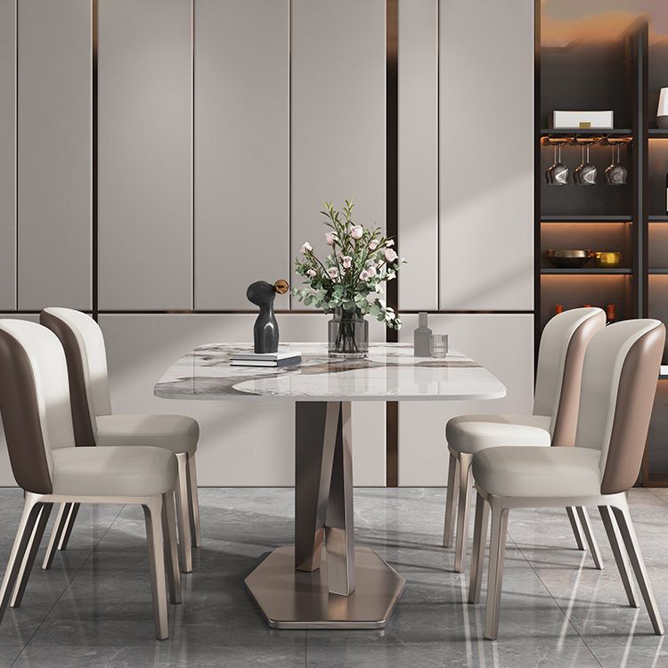 Modern Dining Set Stone 1/4/5/7 Pieces Dining Furniture for Home