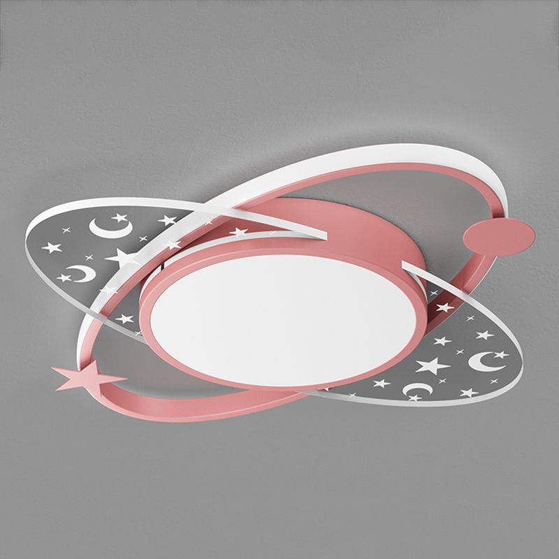 Geometry Shade Ceiling Light Fixtures Modern Style Metal 2 Light Ceiling Mounted Lights