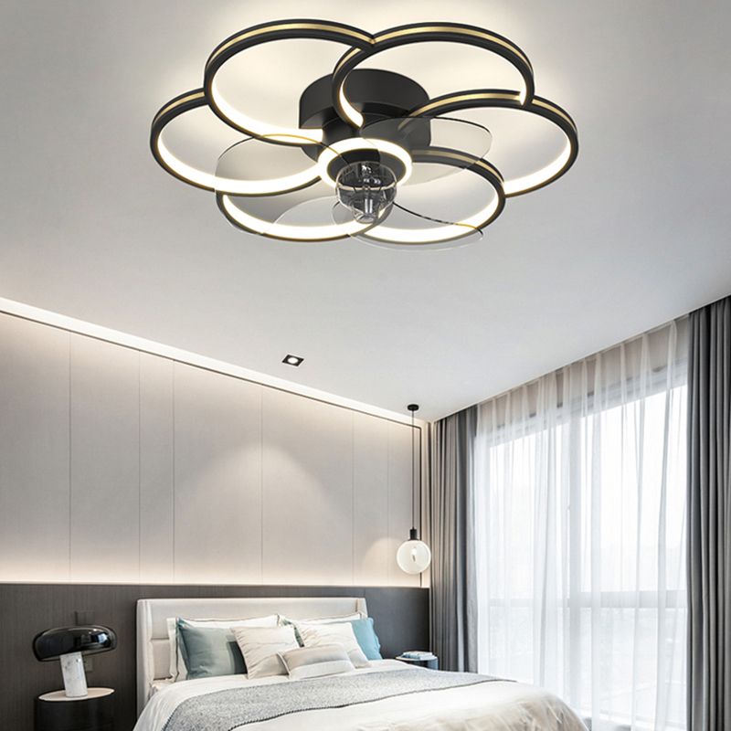 Luci ventilatori a soffitto geometrico in metallo MODERNO MODERNA LUCIFICA