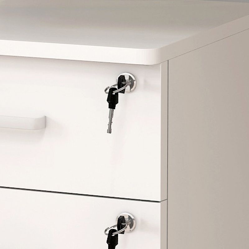 Modern Accent Chest with 3 - Drawer and Black Legs Ring Pulls Chest