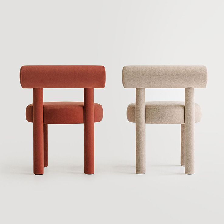 Contemporary Style Matte Finish Side Chair Open Back Dining Side Chair for Dining Room