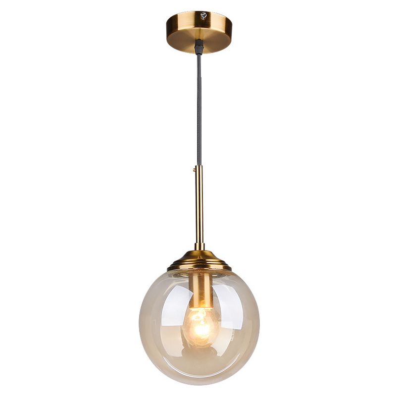 Globe Anhänger Deckenleuchte minimalistische Glasgehackbeleuchtung für Schlafzimmer