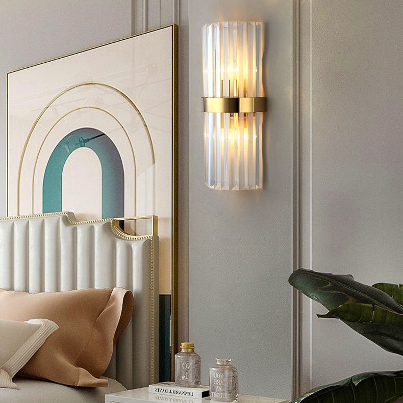 Crystal Curved Wall Mounted Lighting Contemporary Style Wall Sconce Lighting for Bedroom