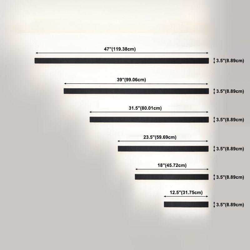 Linear Wall Light Fixture Nordic Metal Foyer LED Wall Lighting with Storage Rack Design