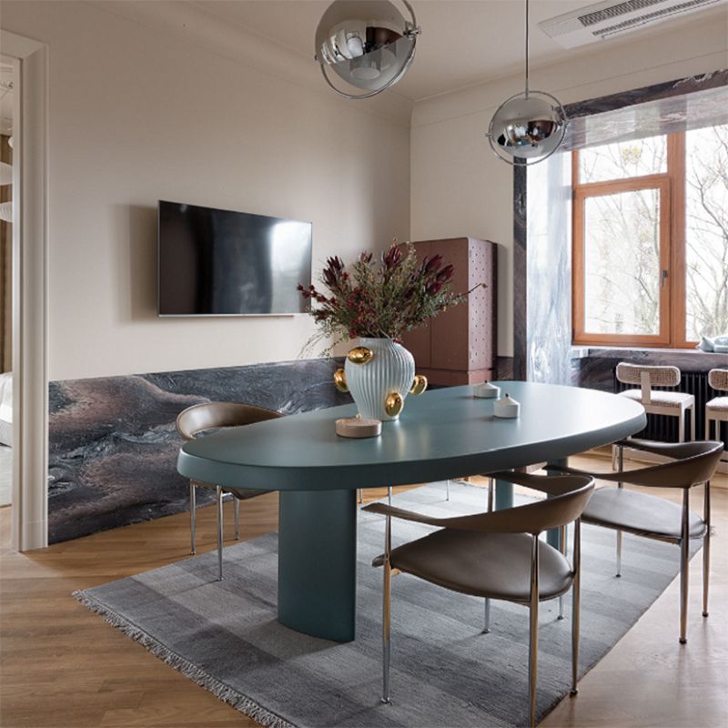 Solid Wood Dining Table Free Form Furniture for Home with Tripod Base