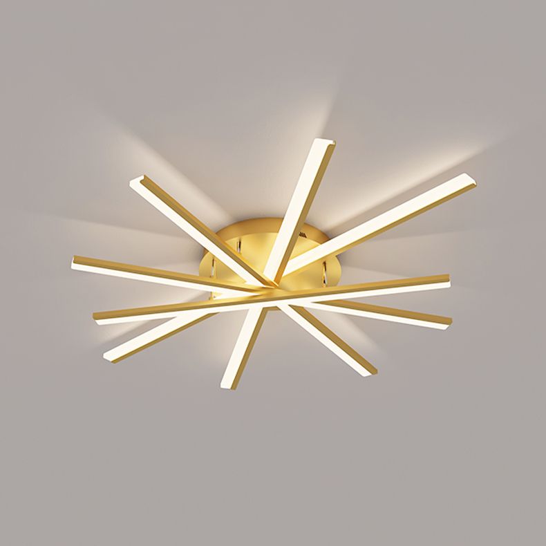 Sputnik Design LED Flush Mounted Ceiling Lights Simplicity Lighting Fixture for Bedroom