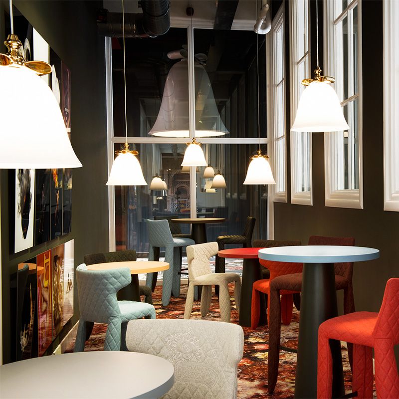 Glass Bell Hanging Light Modern Style Pendent Lighting Fixture for Sitting Room