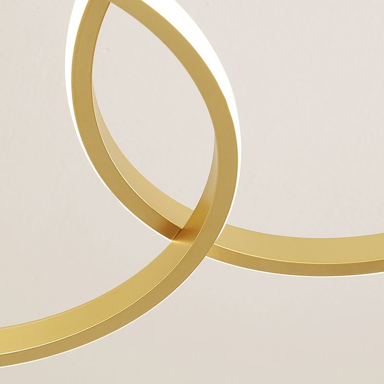 Linear Metal LED Island Light Fixture New Modern Ceiling Pendant Light for Dining Room