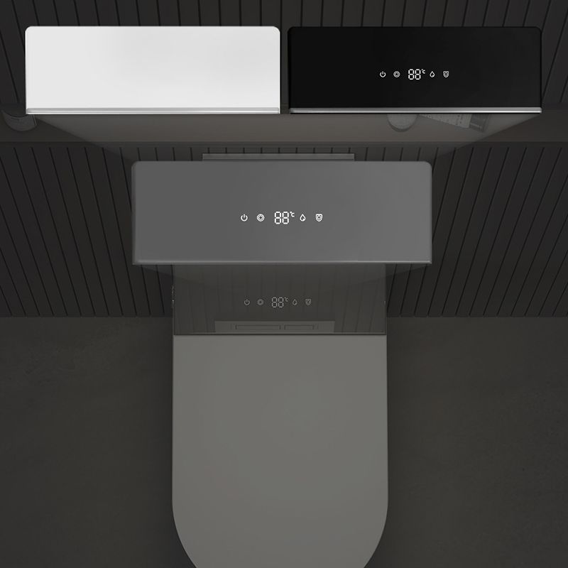 Modern Wall Hung Toilet Bowl Polished Finish Toilet with Heated Seat