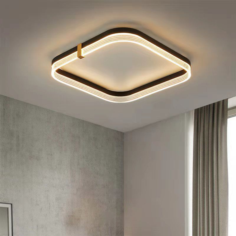 Moderne stijl acryl led inbouw plafondverlichtingsarmaturen Geometrisch 1-lichts inbouwlicht